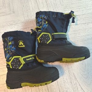 Kamik children’s snow boots, size 10